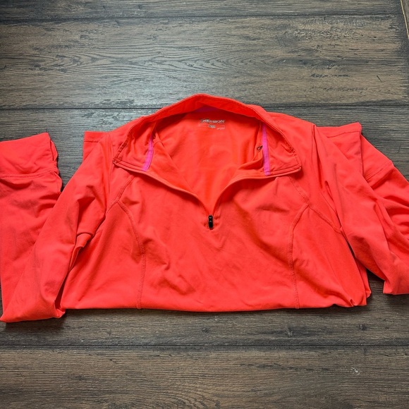 Bright Red Quarter-Zip Pullover - Picture 1 of 2
